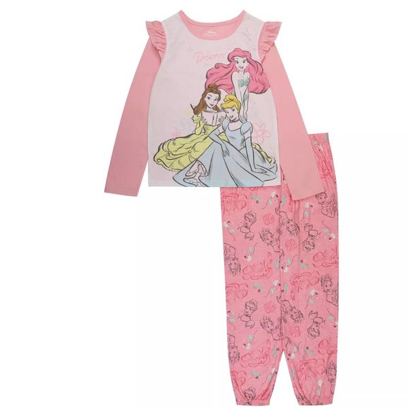 Girls Disney Princess  2-Piece Pajama Set  "Princess Dreamer"  Size 4 or 6 NWT - Picture 1 of 1